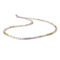 3-4.5mm Multi Color Madagascar Sapphire plain nuggets 18 inch 120 beads (ONLINE ORDER ONLY)