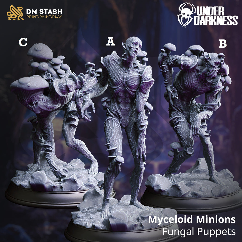 Myceloid Minions, Fungal Puppets (Drow Mushroom Zombies) (Online Only)