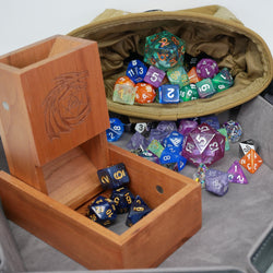 Mystery Hoard - 13 Dice Set Bundle + 1 RPG Accessory