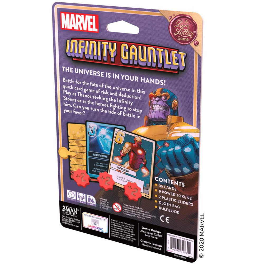 Infinity Gauntlet: A Love Letter - Board Game (Online Order Only)