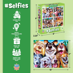Selfies 100 Piece Jigsaw Puzzles 4-Pack