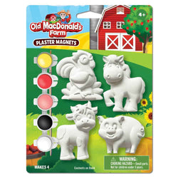 Old MacDonald's Farm - 6-Pack Plaster Magnets Paint Kit