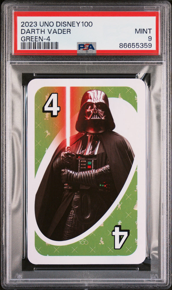 2023 UNO DISNEY 100 DARTH VADER GREEN 4 PSA 9 (Online Order Only)