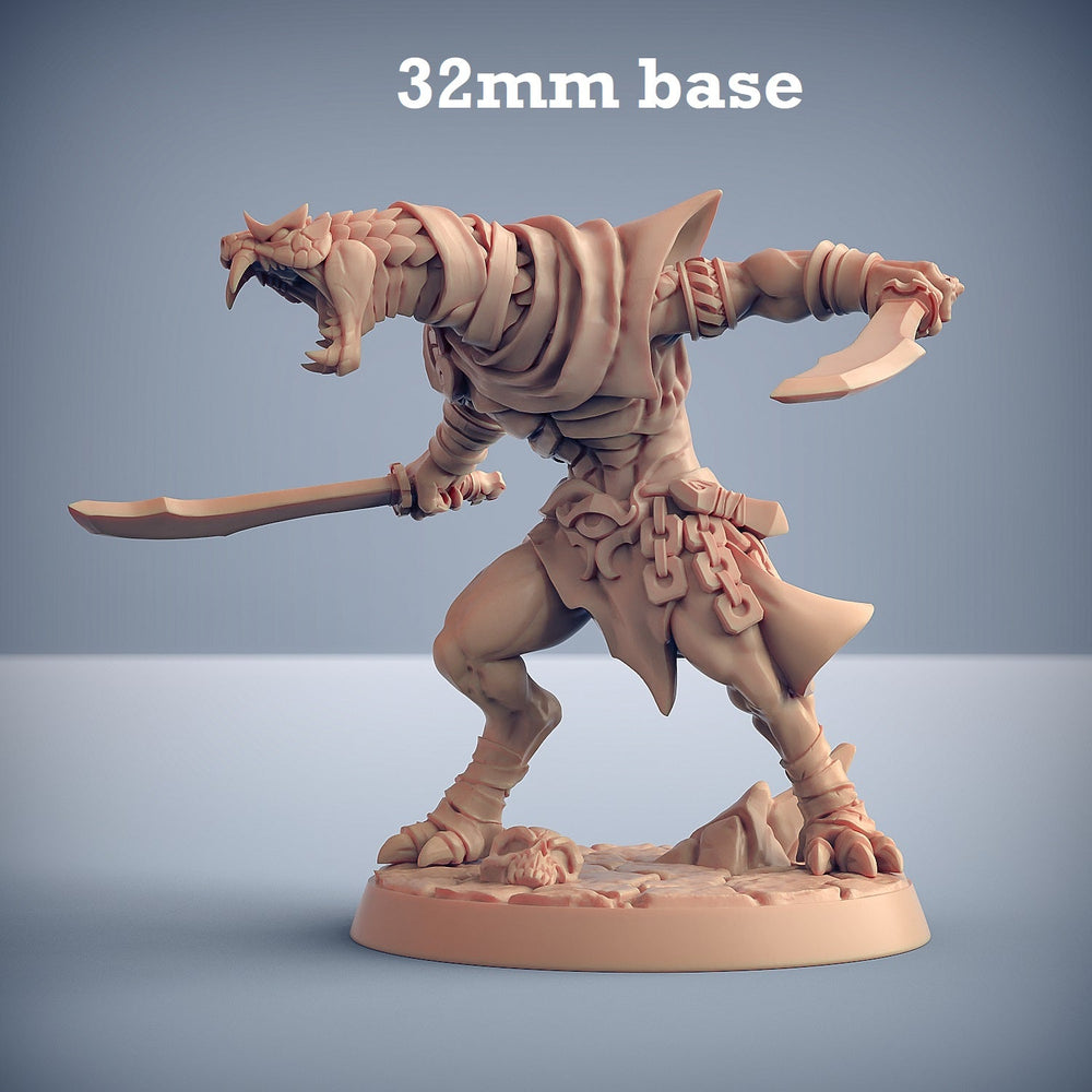 Nagarot Thrall: Sculpt A (Male Yuan-ti Warrior) (Online Only)