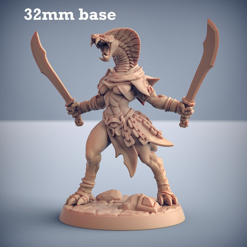 Nagarot Thrall: Sculpt D (Female Yuan-ti Warrior) (Online Order Only)