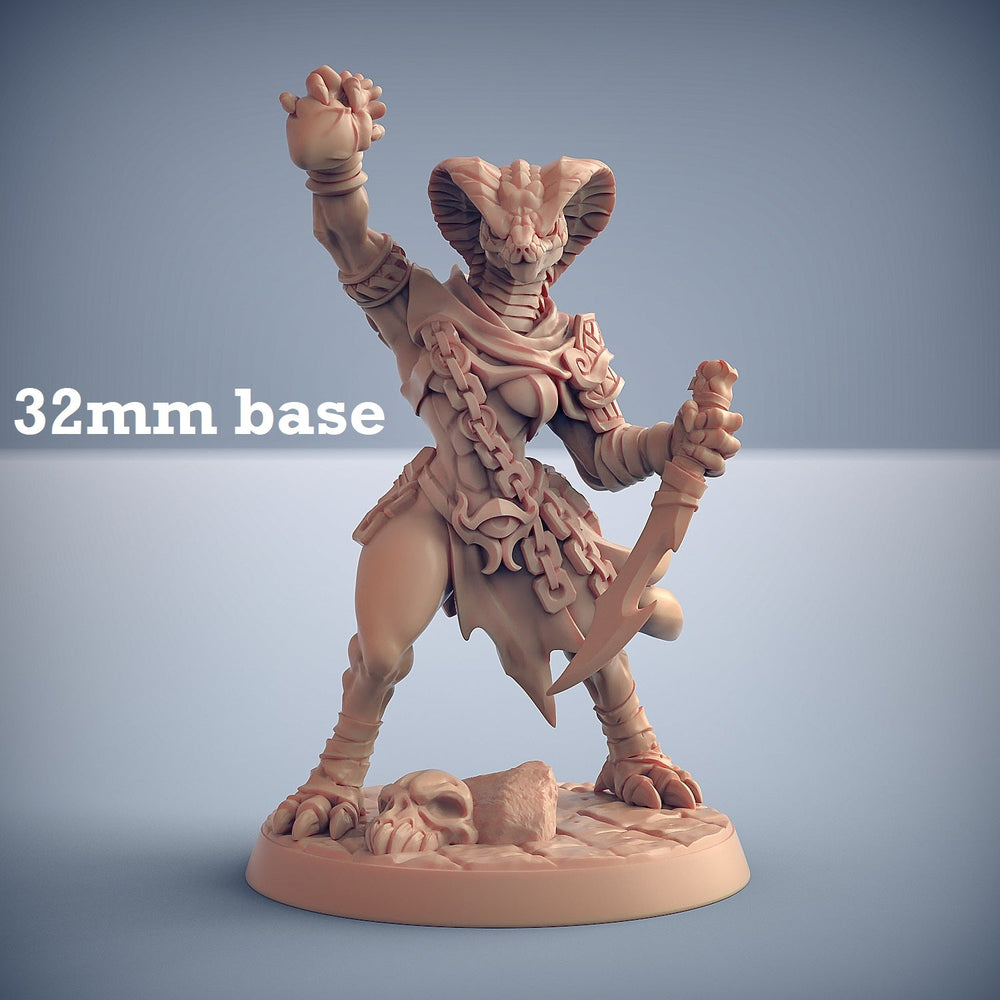 Nagarot Thrall: Sculpt F (Female Yuan-ti Warrior) (Online Order Only)