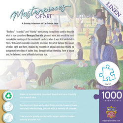MasterPieces of Art - A Sunday on La Grande Jatte 1000 Piece Jigsaw Puzzle