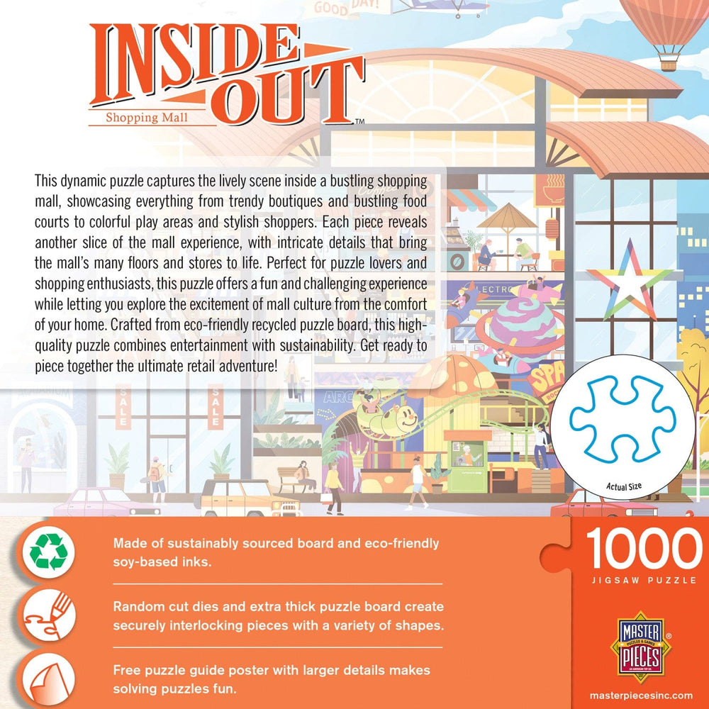 Inside Out - Shopping Mall 1000 Piece Jigsaw Puzzle (ONLINE ORDER ONLY)