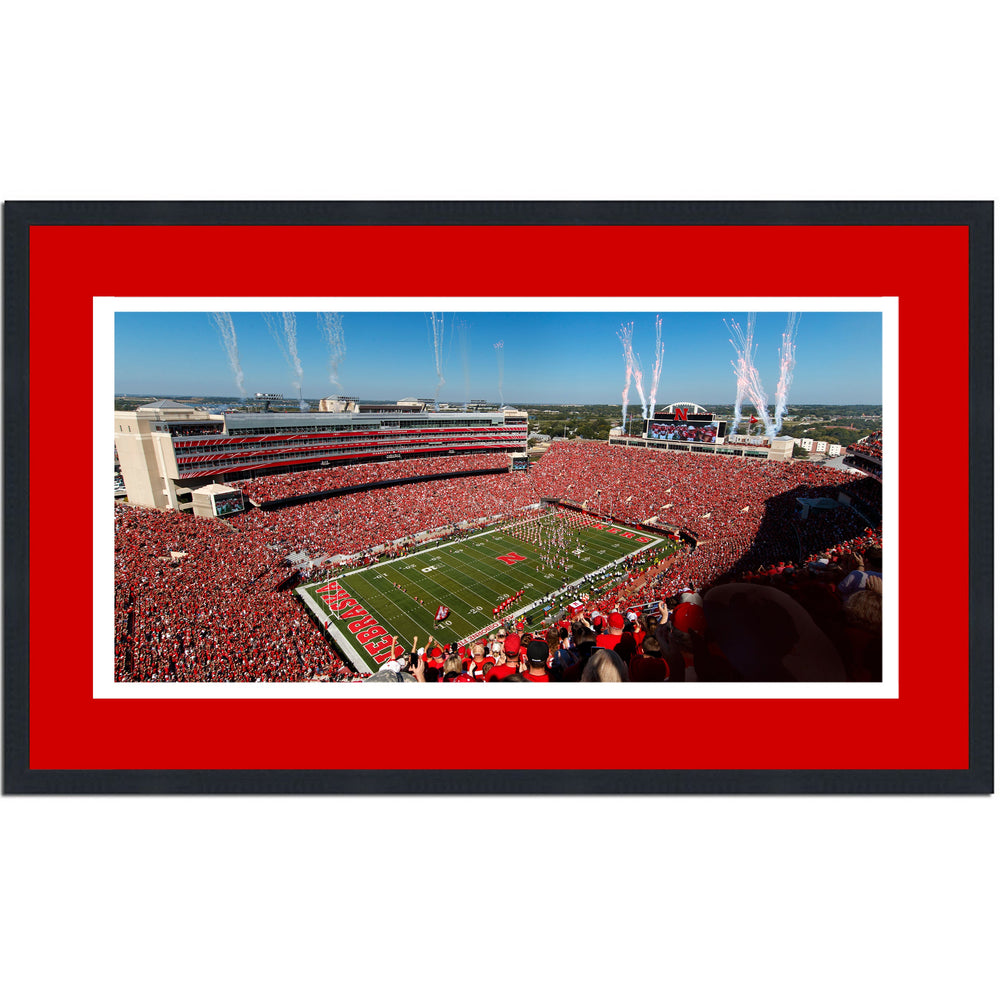 Framed Memorial Stadium Nebraska Cornhuskers 16x24 NCAA Football Photo Professionally Matted (ONLINE ORDER ONLY)