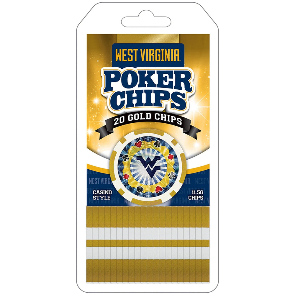 West Virginia Mountaineers 20 Piece Poker Chips (ONLINE ORDER ONLY)