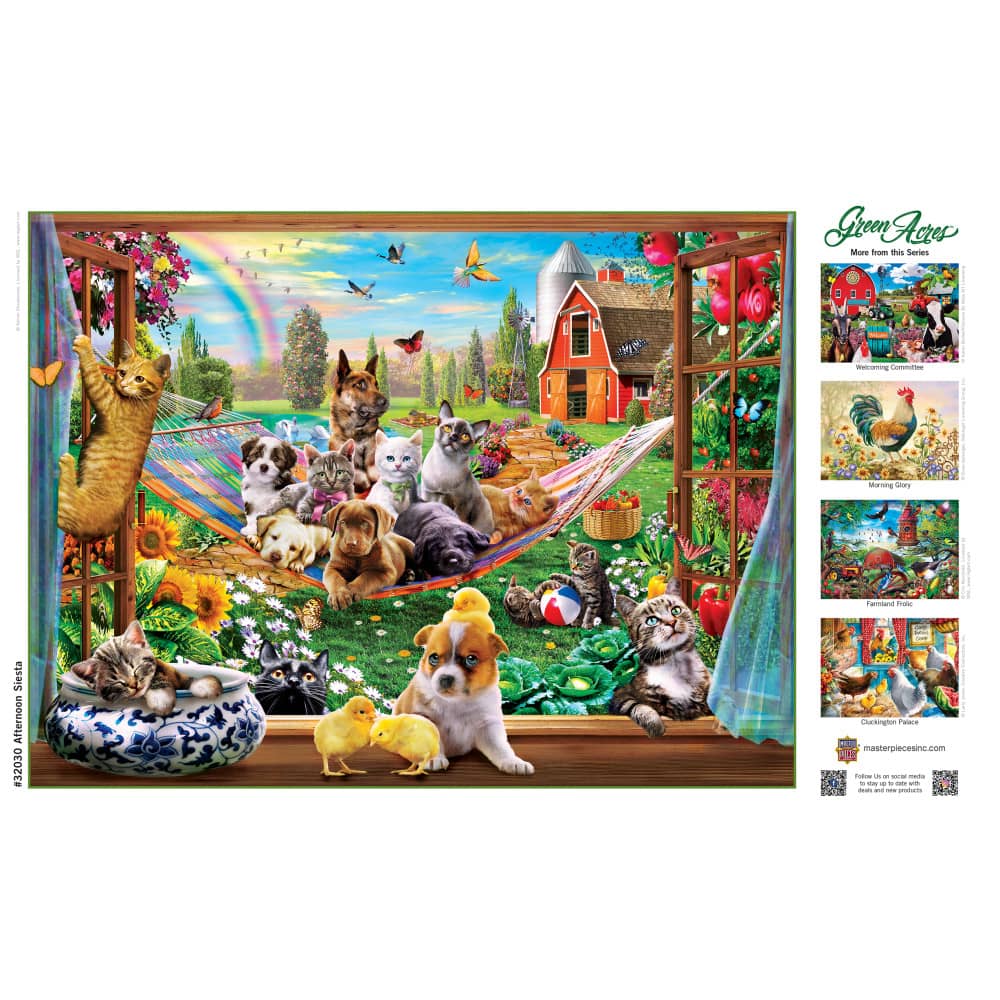 Green Acres - Afternoon Siesta 300 Piece EZ Grip Jigsaw Puzzle