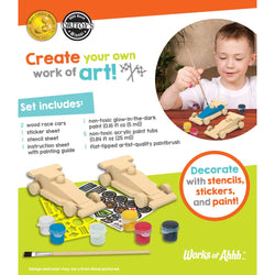 Double Racers Wood Craft & Paint Kit