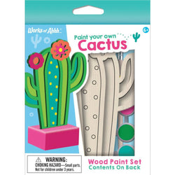 Cactus Wood Craft & Paint Kit