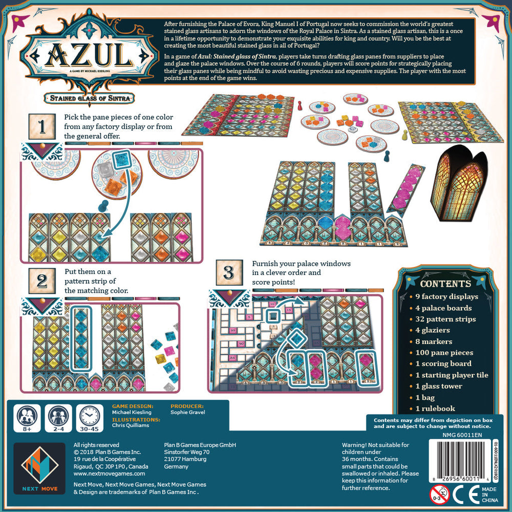 Azul Stained Glass of Sintra (ONLINE ORDER ONLY)