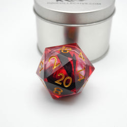 Nosferatu's Eye - Giant D20 Moving Eye DnD Dice | Acrylic RPG Gaming Dice (ONLINE ORDER ONLY)