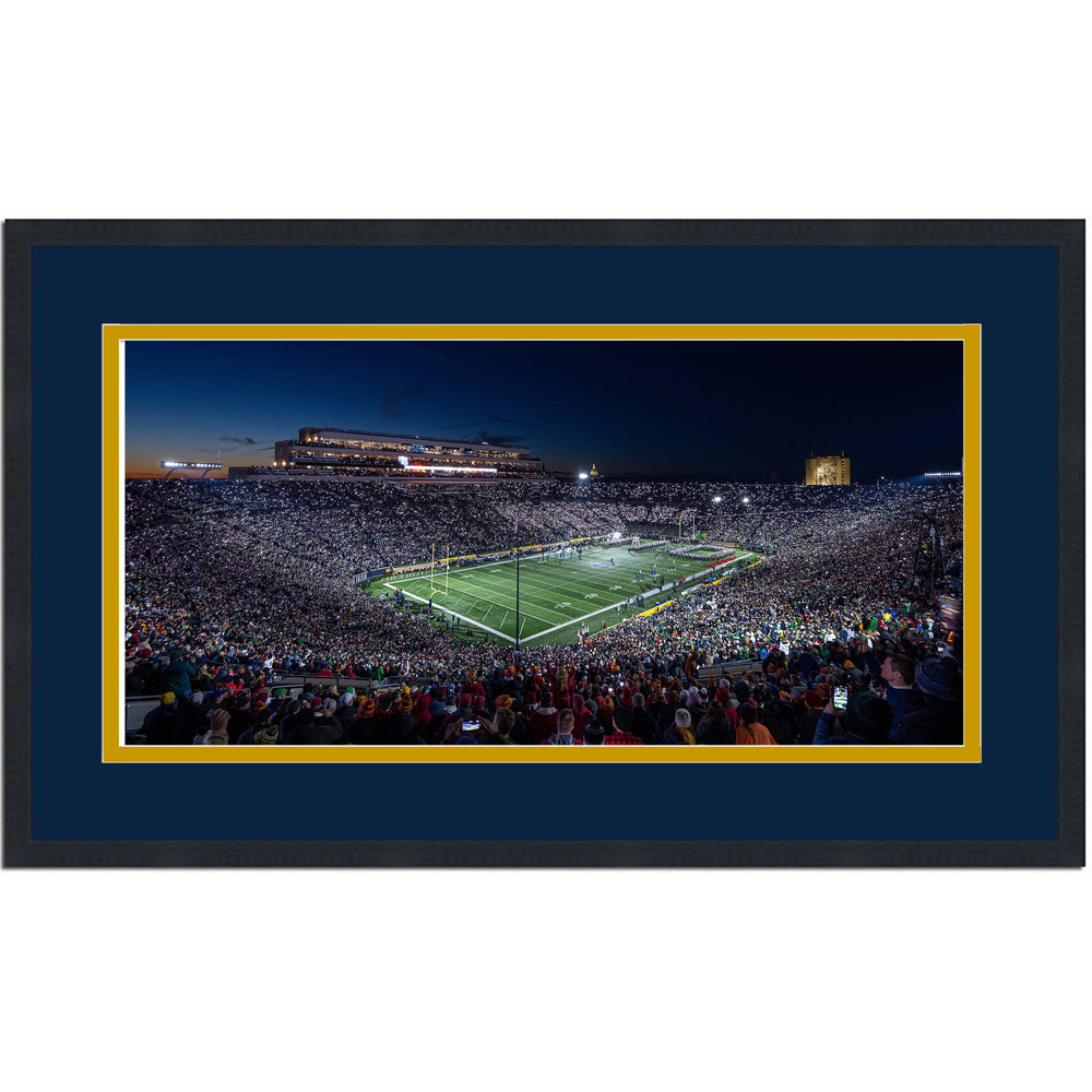 Framed Notre Dame Stadium Notre Dame Fighting Irish 16x24 NCAA Football Photo Professionally Matted (ONLINE ORDER ONLY)