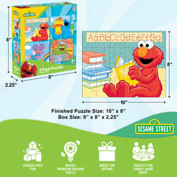 Sesame Street 24 Piece Jigsaw Puzzles 4-Pack
