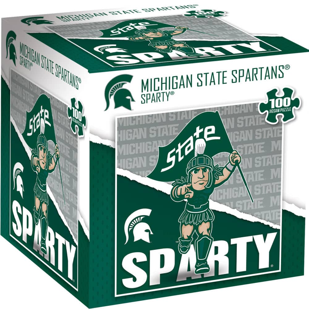 Michigan State Spartans - NCAA Mascot 100 Piece Jigsaw Puzzle