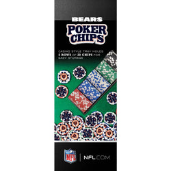 Chicago Bears 100 Piece Poker Chips