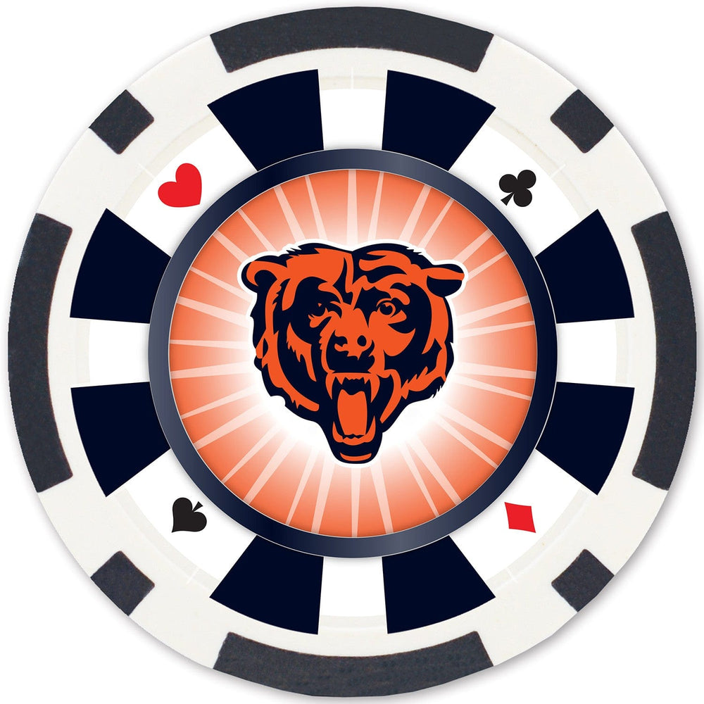 Chicago Bears 100 Piece Poker Chips