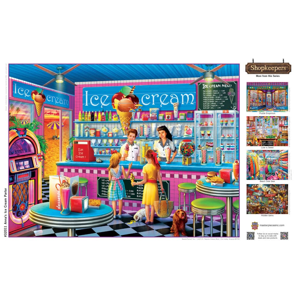 Shopkeepers - Anna's Ice Cream Parlor 750 Piece Jigsaw Puzzle