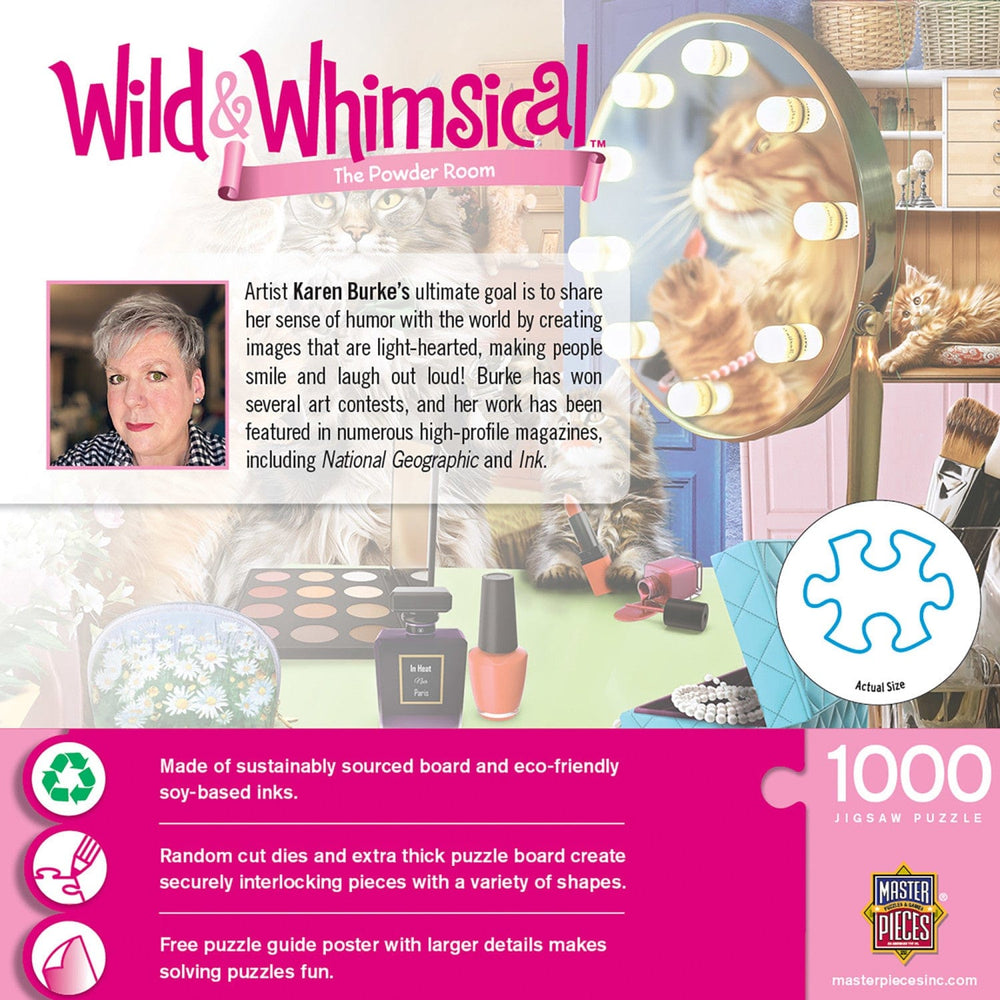 Wild & Whimsical - The Powder Room 1000 Piece Jigsaw Puzzle