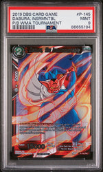 2019 DRAGON BALL SUPER POWER WORLD MARTIAL ARTS DABURA, INSRMNTBL #P-145 PSA 9 (Online Order Only)