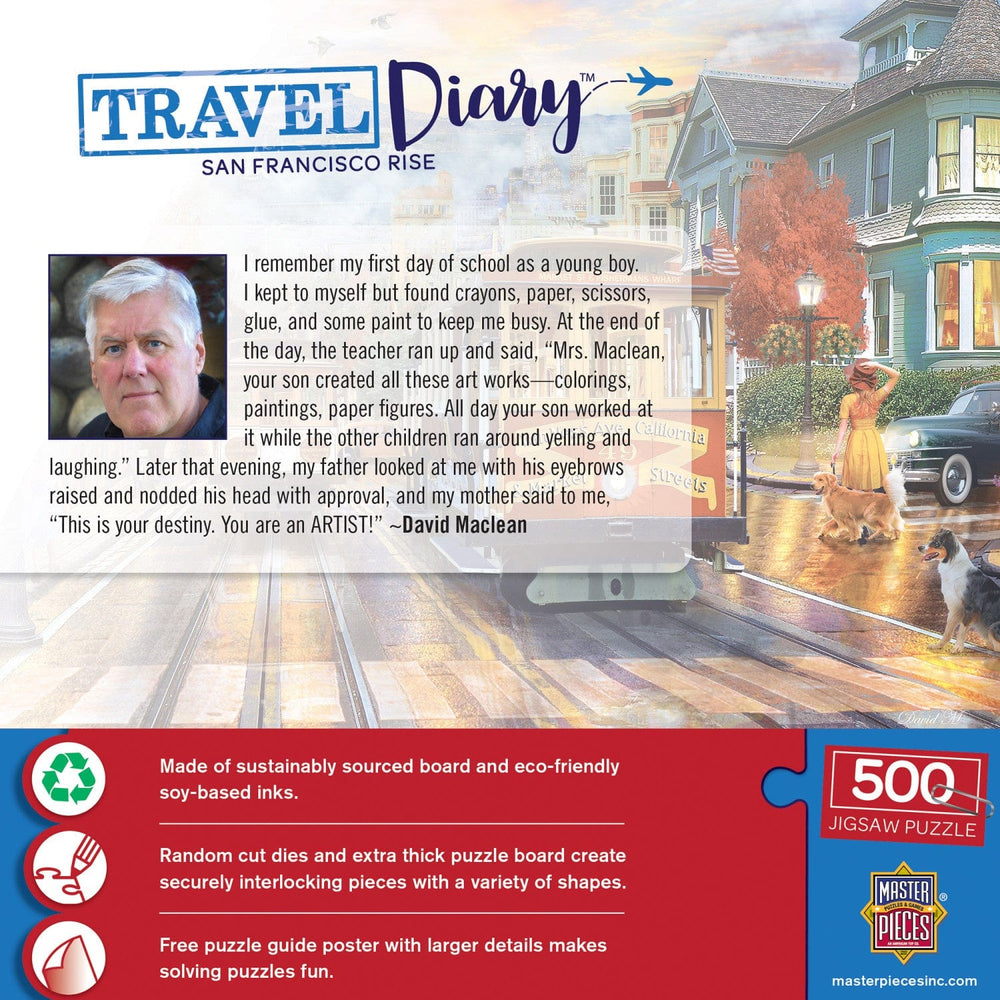 Travel Diary - San Francisco Rise 500 Piece Jigsaw Puzzle (ONLINE ORDER ONLY)