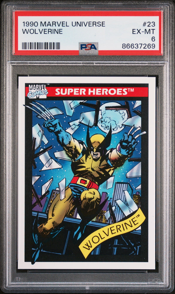 1990 MARVEL UNIVERSE WOLVERINE  #23 - PSA 6 (Online Order Only)