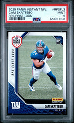 Graded 2025 Panini Instant Cam Skattebo #RPSFL3 RPS First Look Rookie RC Football Card PSA 9 Mint (ONLINE ORDER ONLY)