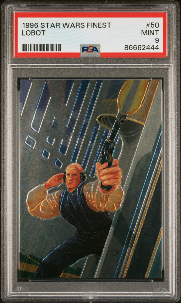1996 STAR WARS FINEST LOBOT  #50 - PSA 9 (Online Order Only)