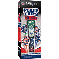 New England Patriots 100 Piece Poker Chips