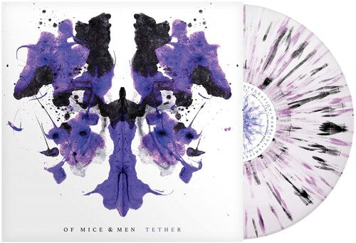 Of Mice & Men - Tether - White Purple Black Splatter [Vinyl] (ONLINE ORDER ONLY)
