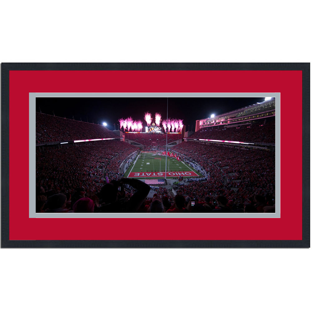 Framed Ohio Stadium Ohio State Buckeyes 16x24 NCAA Football Photo Professionally Matted