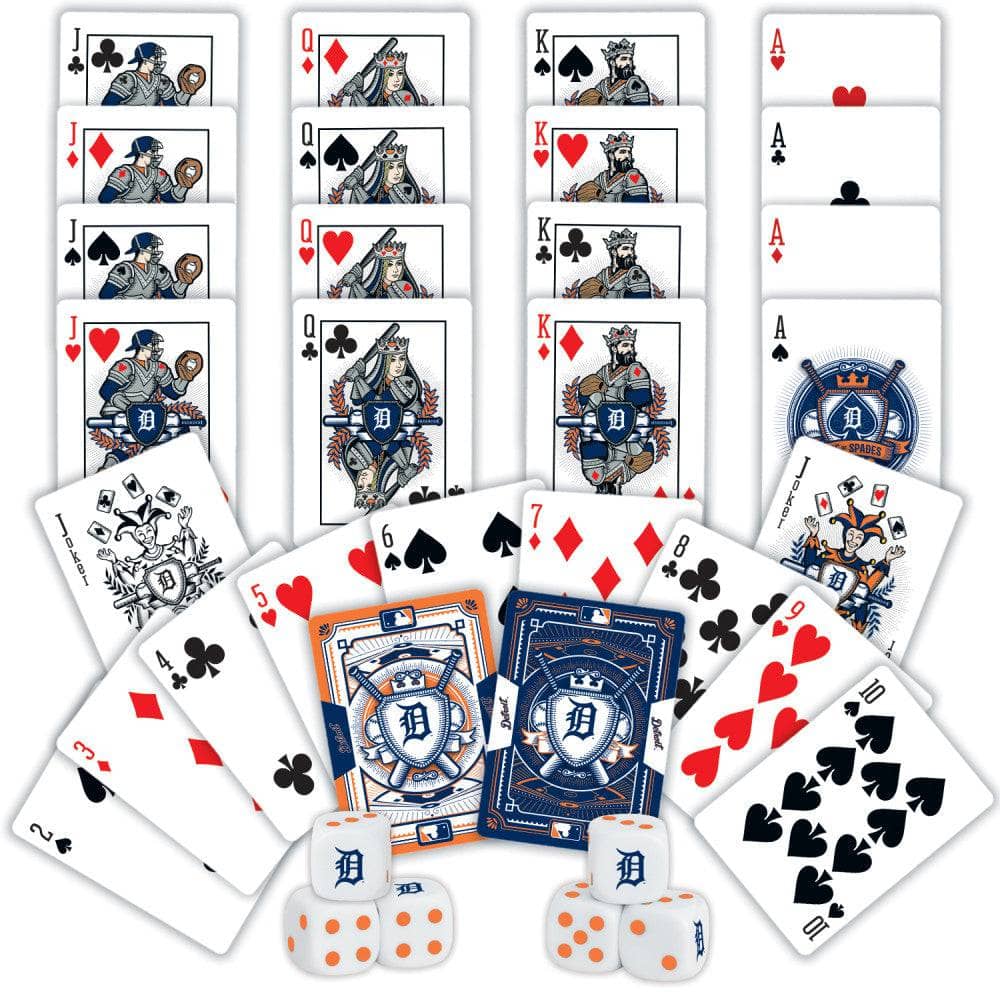 Detroit Tigers - 2-Pack Playing Cards & Dice Set