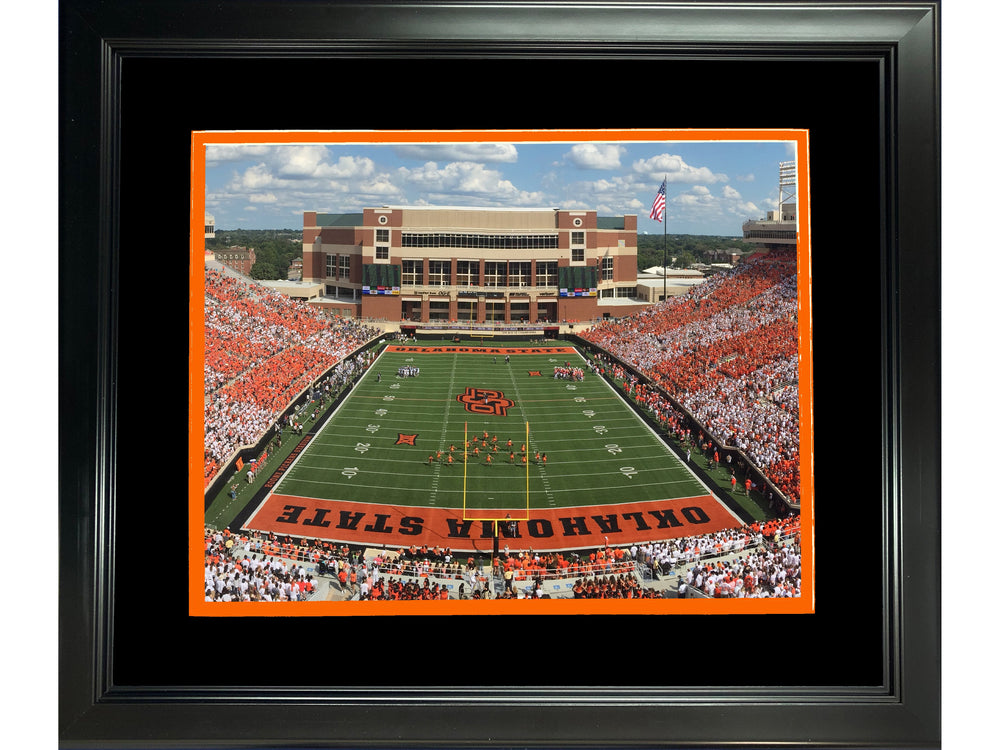 Framed Boone Pickens Stadium Oklahoma State Cowboys 11"x14" NCAA Football Photo Professionally Matted (ONLINE ORDER ONLY)