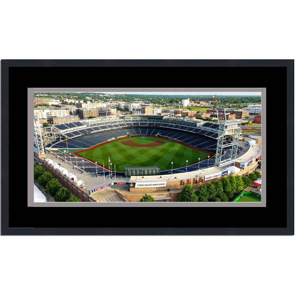 Framed Charles Schwab Field Omaha College World Series 16x24 NCAA Baseball Photo Professionally Matted