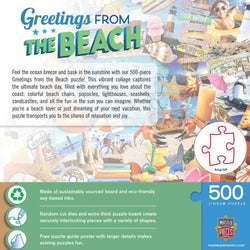 Greetings From the Beach - 500 Piece Jigsaw Puzzle