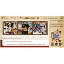 Saturday Evening Post - Baseball Collection 1000 Piece Panoramic Jigsaw Puzzle