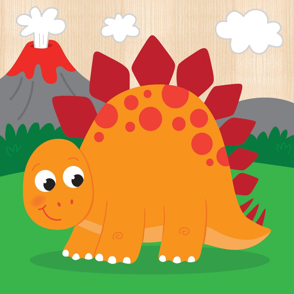 Dinosaurs Chunky Wood Puzzles - Kids 4-Pack