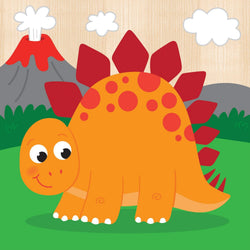 Dinosaurs Chunky Wood Puzzles - Kids 4-Pack