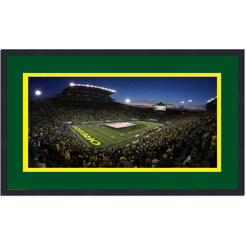 Framed Autzen Stadium Oregon Ducks 16x24 NCAA Football Photo Professionally Matted