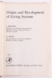 Origin and Development of Living Systems (ONLINE ORDER ONLY)
