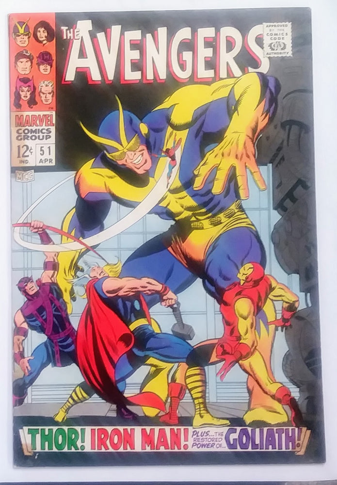 Avengers #051, Marvel Comics (April 1968, GD+) (ONLINE ORDER ONLY)
