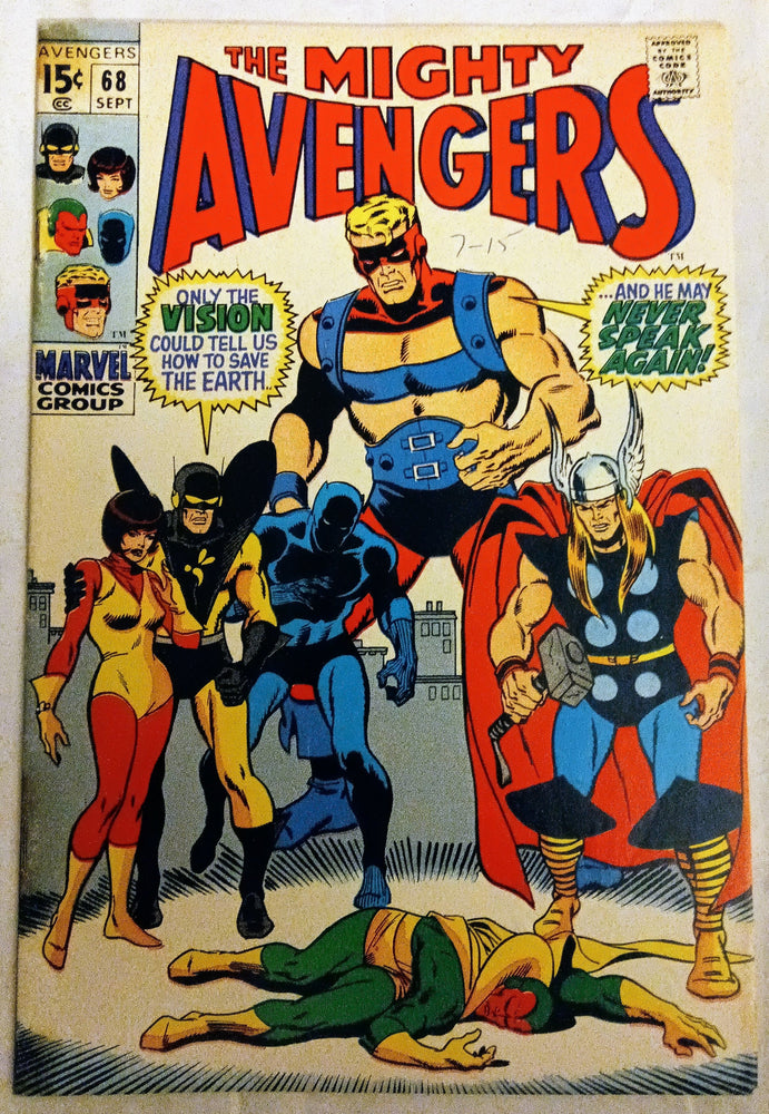 Avengers #068, Marvel Comics (September 1969, GD+) (ONLINE ORDER ONLY)