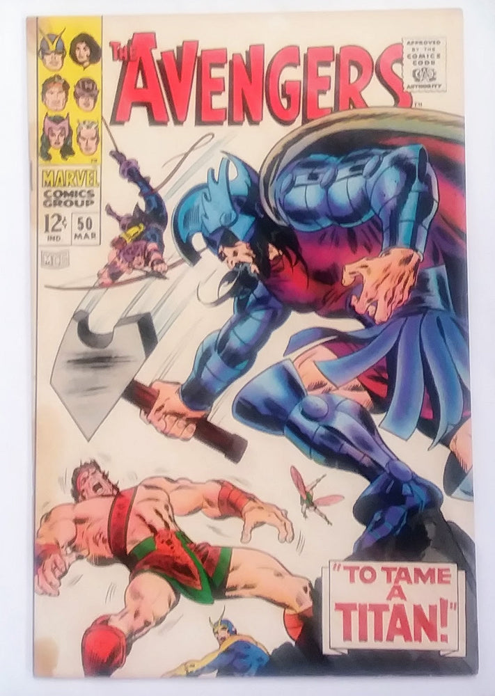 Avengers #050, Marvel Comics (March 1968, G/VG) (ONLINE ORDER ONLY)