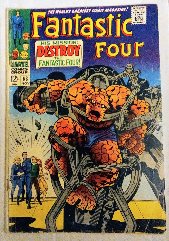 Fantastic Four #068, Marvel Comics (November 1967, GD-) (ONLINE ORDER ONLY)