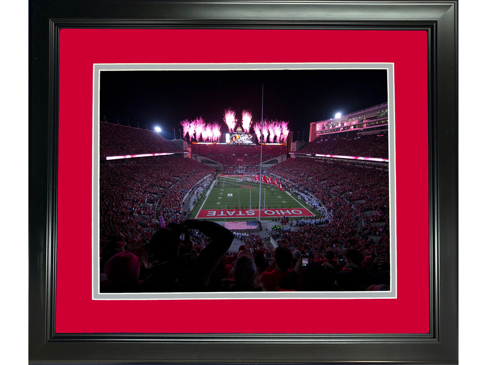 Framed Ohio Stadium Ohio State Buckeyes 11"x14" NCAA Football Photo Professionally Matted (ONLINE ORDER ONLY)