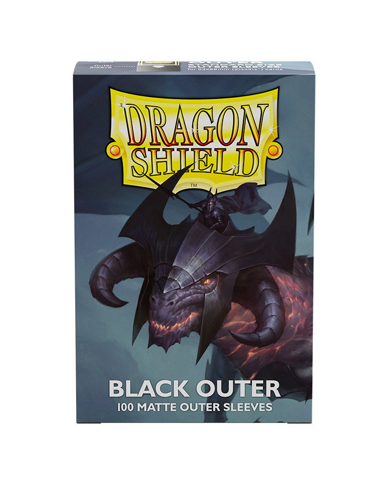 Dragon Shields: Black Matte Outer Sleeves (100)