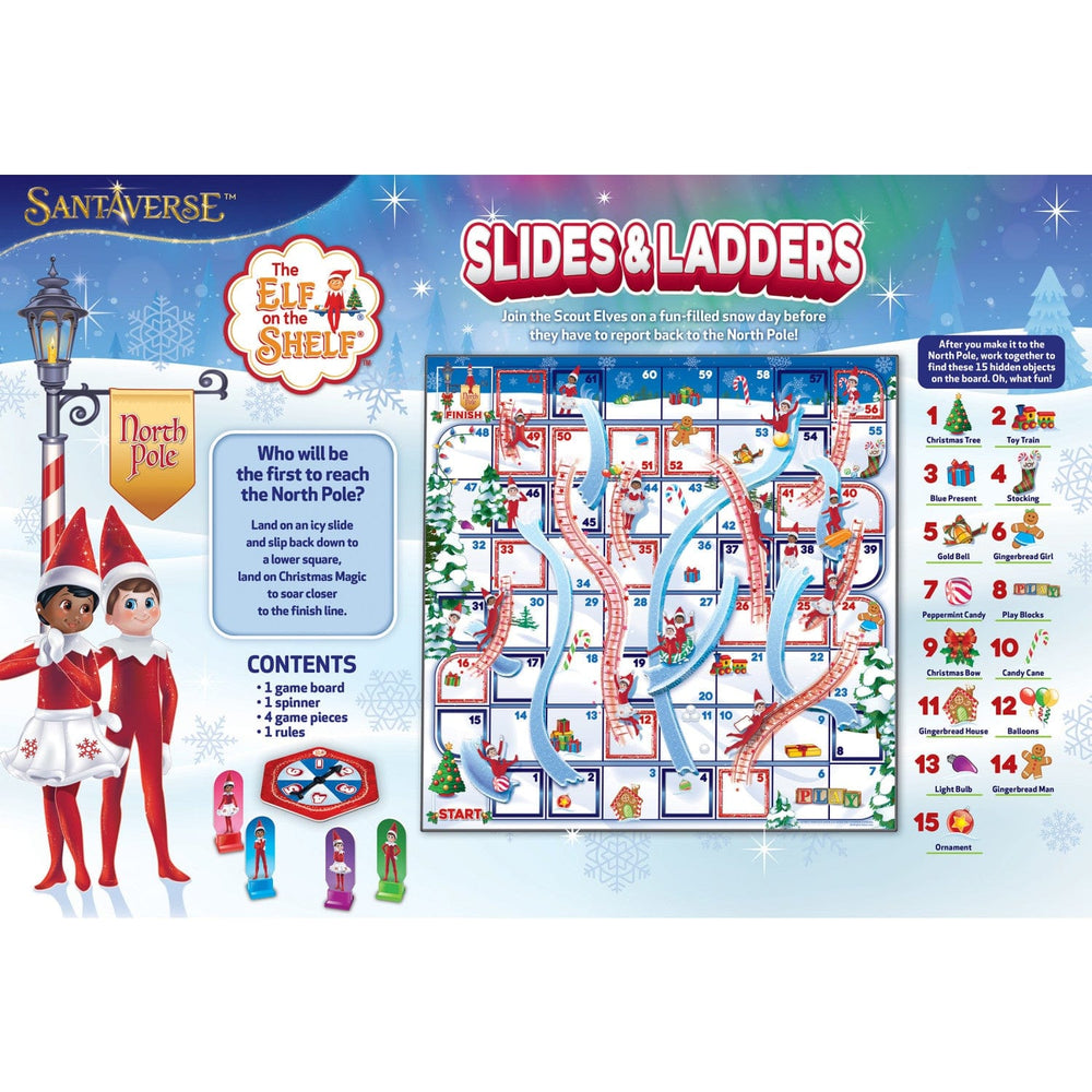 Elf on the Shelf - Slides and Ladders Board Game (ONLINE ORDER ONLY)